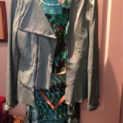 Walter Baker & Tracy Reese Dress &leather Jacket 10-12