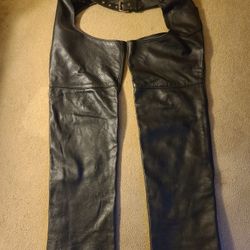 Steer Brand Size Large Leather Chaps