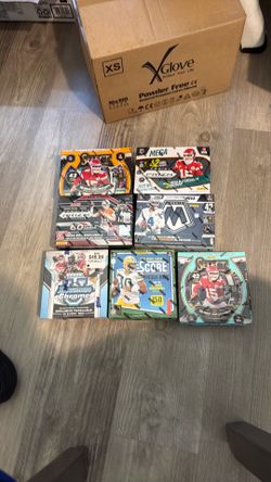 NFL trading card lot of 7 sealed mega boxes 380.00