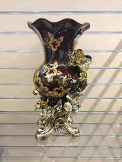 Decorative Vase - $59.99 _ Brown & Gold ( NEW ) resin
