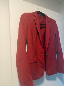 Theory Red Blazer Jacket