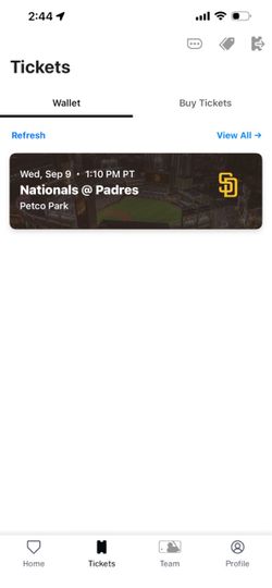 Bark in the Park Tickets 9/9 Padres
