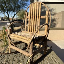Twig Rocking Chair Pot Holder