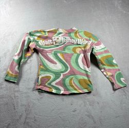 Walt Disney World Spirit Jersey Vintage Swirl Kid Small 5/6 Long Sleeve Shirt#5A