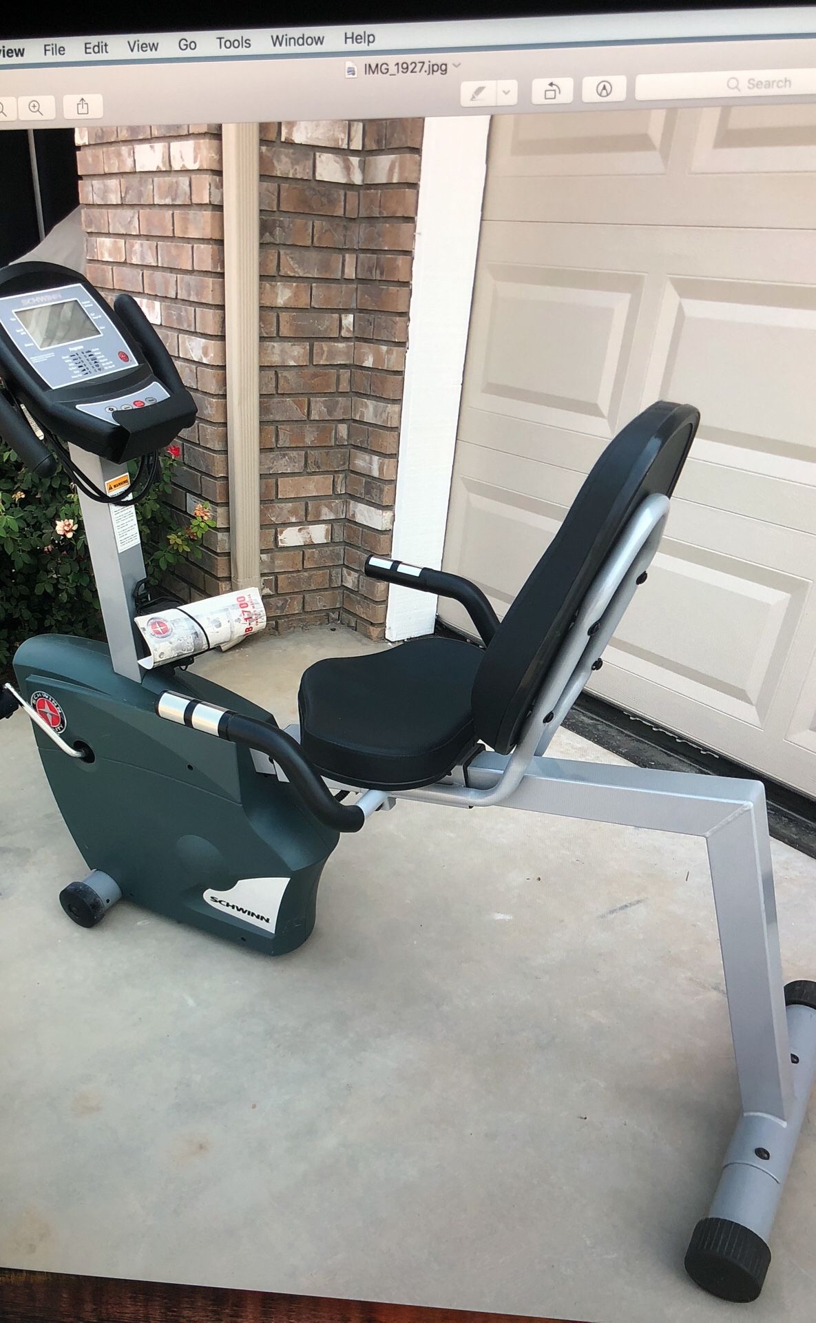 Schwinn SRB 1700 Exercise Bike- $200 (Clovis)