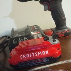 Craftsman Drill  Battery And Charger