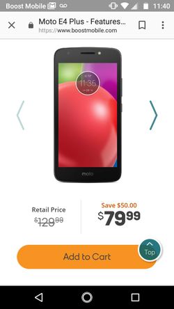 Moto E4 plus Boost mobile.