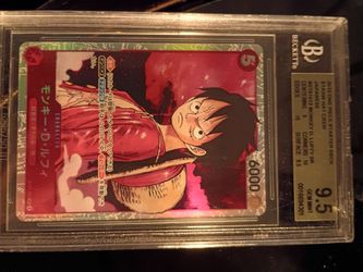 BGS 9.5 Monkey D. Luffy SR Japanese Promo (ST01-012) - Make Offer!