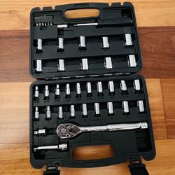 The item in the image is a Stanley 40-Piece Mechanics Tool Set, model number STMT71648.