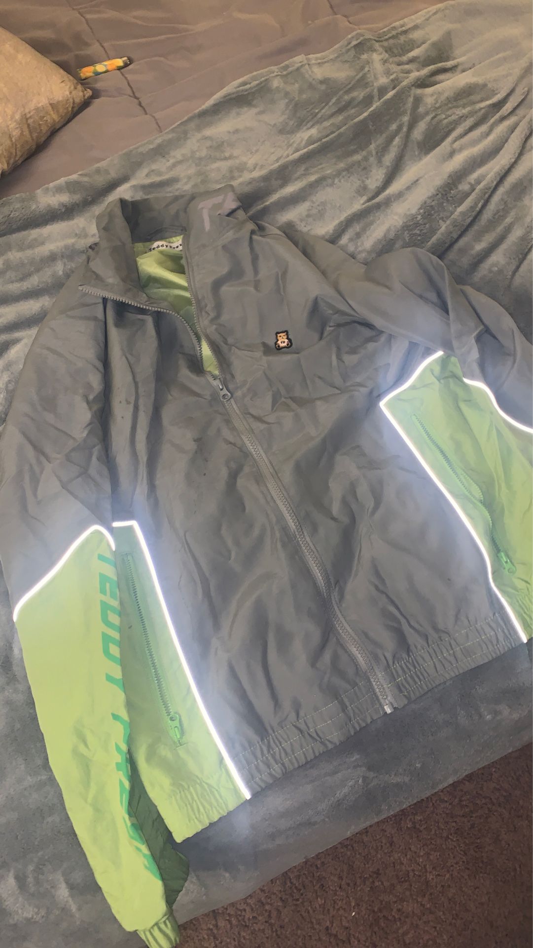 Reflective windbreaker brand teddy fresh