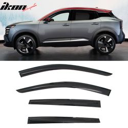 Fits 2025-2026 Nissan Kicks Mugen Style Window Visors Rain Vent Guard Acrylic 4PCS