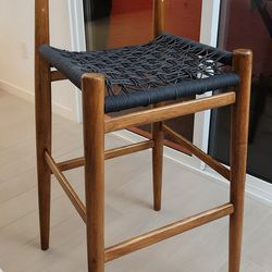 West Elm x John Vogel Bar Height Stool - Mid Century Modern
