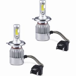 H4 LED Bulbs Super Bright White 6000K
