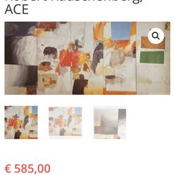 Robert Rauschenberg Official Print With Stainless Steel Frame