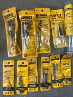 DEWALT Drill Bit & Carbide Burr Lot (11 Pieces)