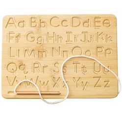 Wooden Letter number tracing board wood Montessori
