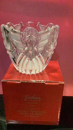Angels Of Peace Votive - Gorham Holiday Traditions - New In Box