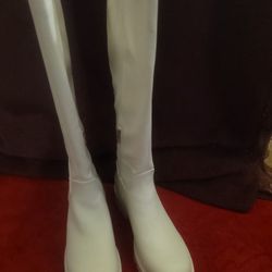 Egg Shell Nine West Women Boots 