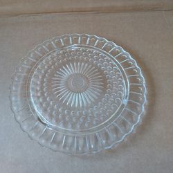 Vintage Glass Cake Plate