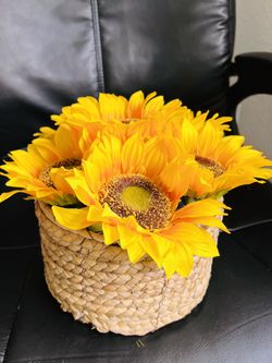 Artificial Sunflower Vase For $15