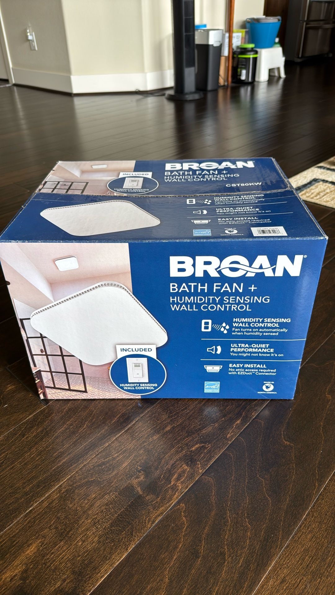 Bath Fan + Humidity Sensor.
