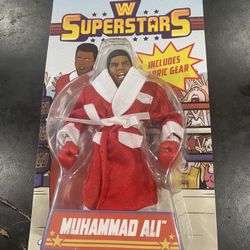 WWE Superstars Muhammad Ali Series 9 Action Figure New in Package Unpunched Card