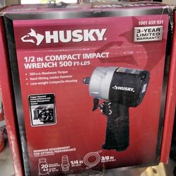 Husky 1/2in, Compact Impact Wrench 500ft.lbs