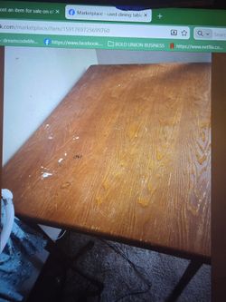 Wood and iron table