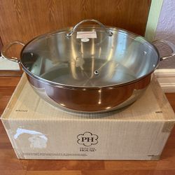 Princess House Stainless Steel Classic 8 3 4 Qt. Deep Casserole