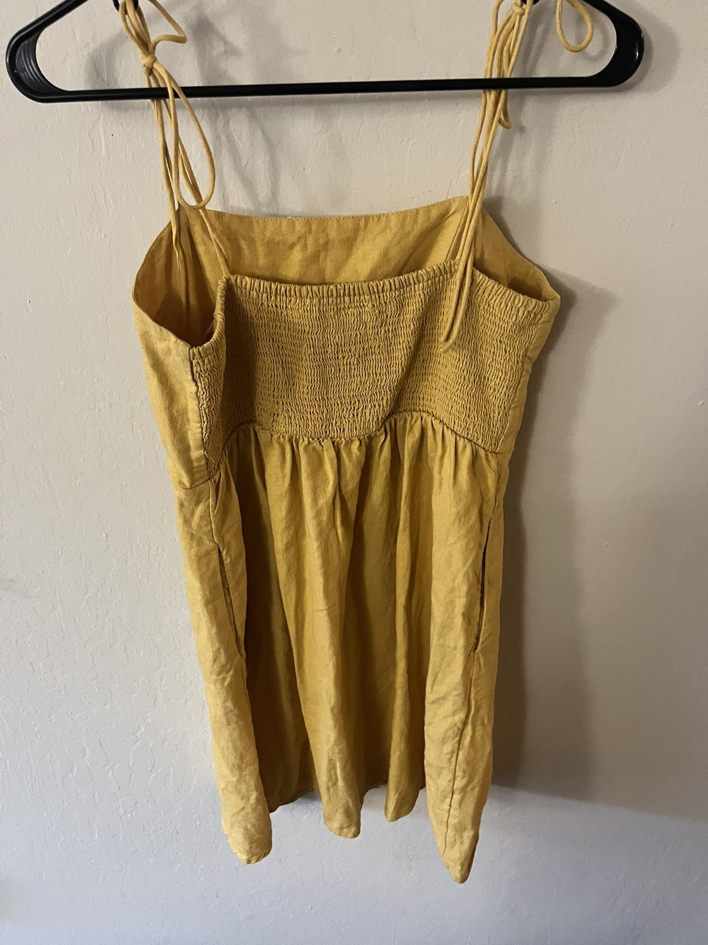 Old Navy Yellow Linen Sundress 