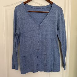 Heather Blue Cardigan Size S