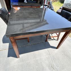 Marble Table And Side Table 