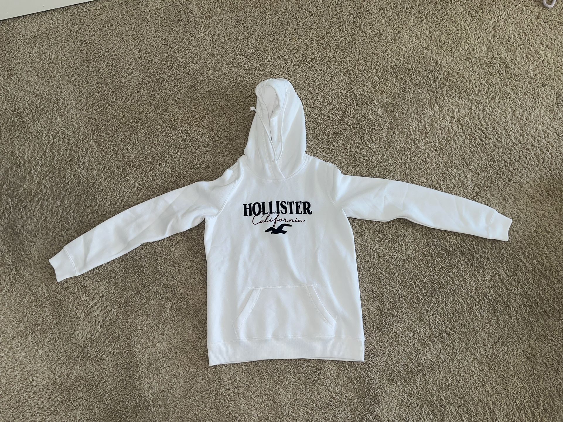 White Hollister Logo Hoodie: AdultS