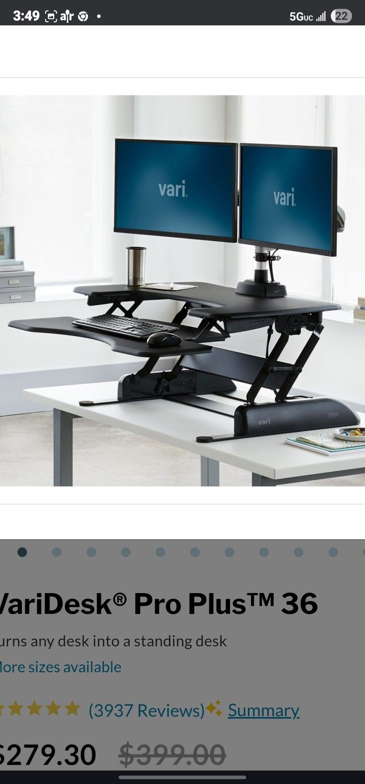 Varidesk Pro Plus 36