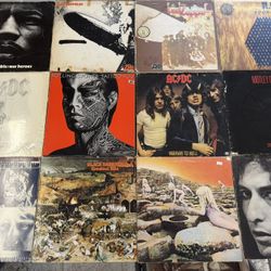 Vinyl Record Lot of 25 - Zeppelin, Stones, AC/DC, Sabbath, Hendrix, Who, R.E.M.