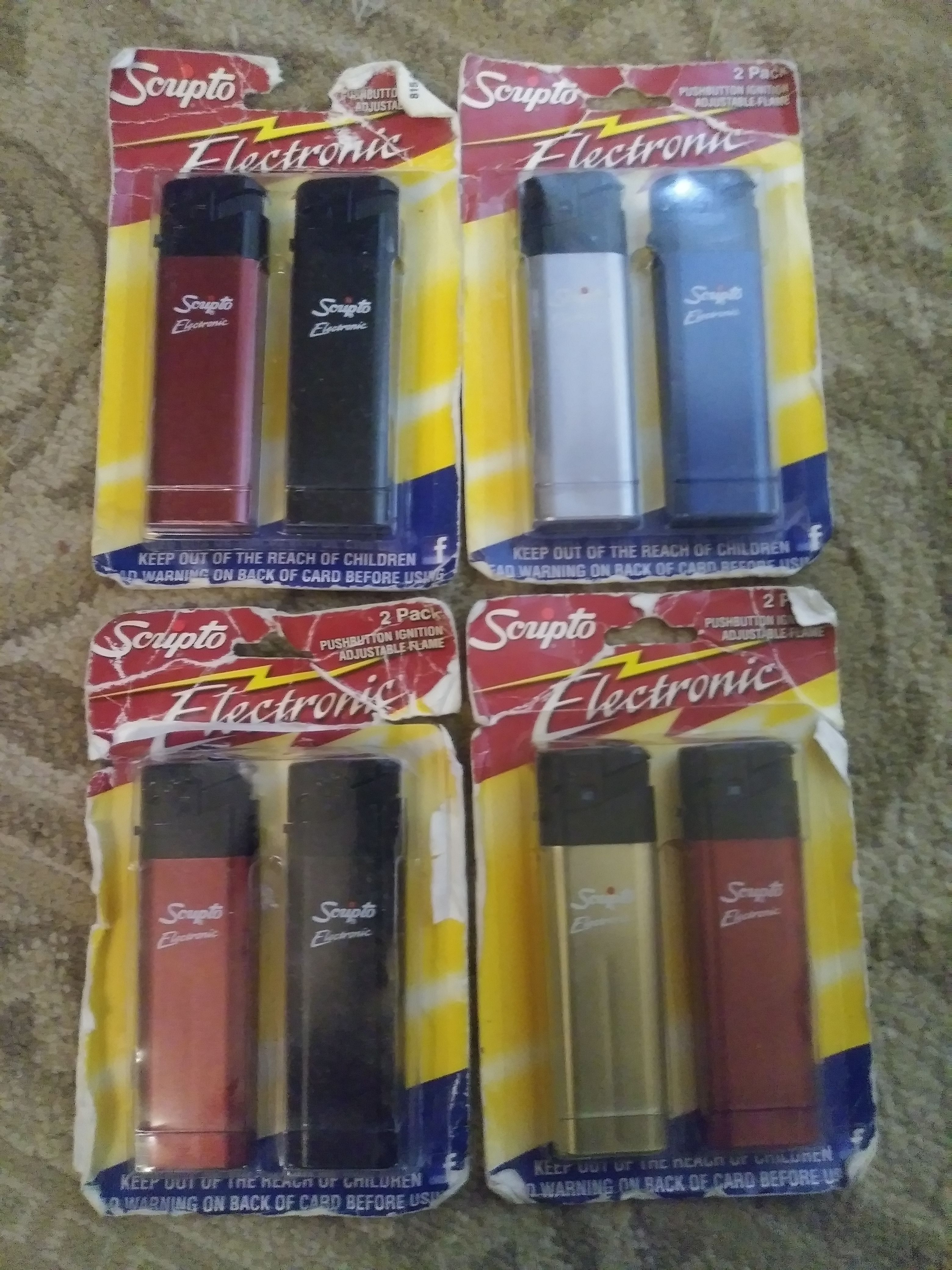 Scripto electronic lighters