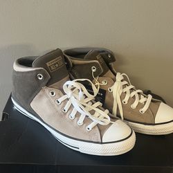 Converse Chuck Taylor All Star High Street Mid Sneakers "Vintage Cargo/Truffle/White Sz 10.5 NEW