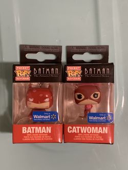Batman & Catwoman Pop! Keychain Set - Walmart Exclusives !