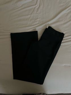 black low flared dress pants