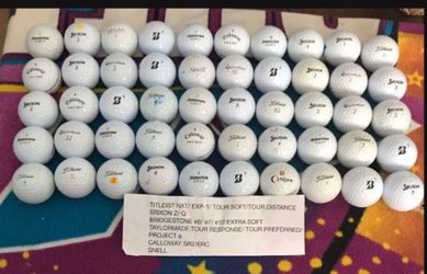 Mixed Used Golf Balls Lot of 50