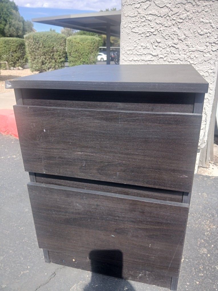 End Table With Drawers