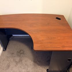 Free Queen Size Bed Frame and Corner Desk Unit 