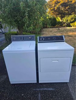 CLASSIC MAYTAG WASHER AND WHIRLPOOL DRYER • HEAVY DUTY • EXCELLENT CONDITION