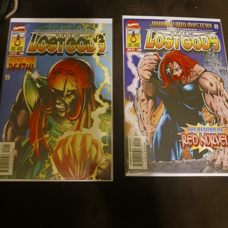 Marvel Comics Marvel Journey into Mystery Lost Gods Volume 1 #506 and 508