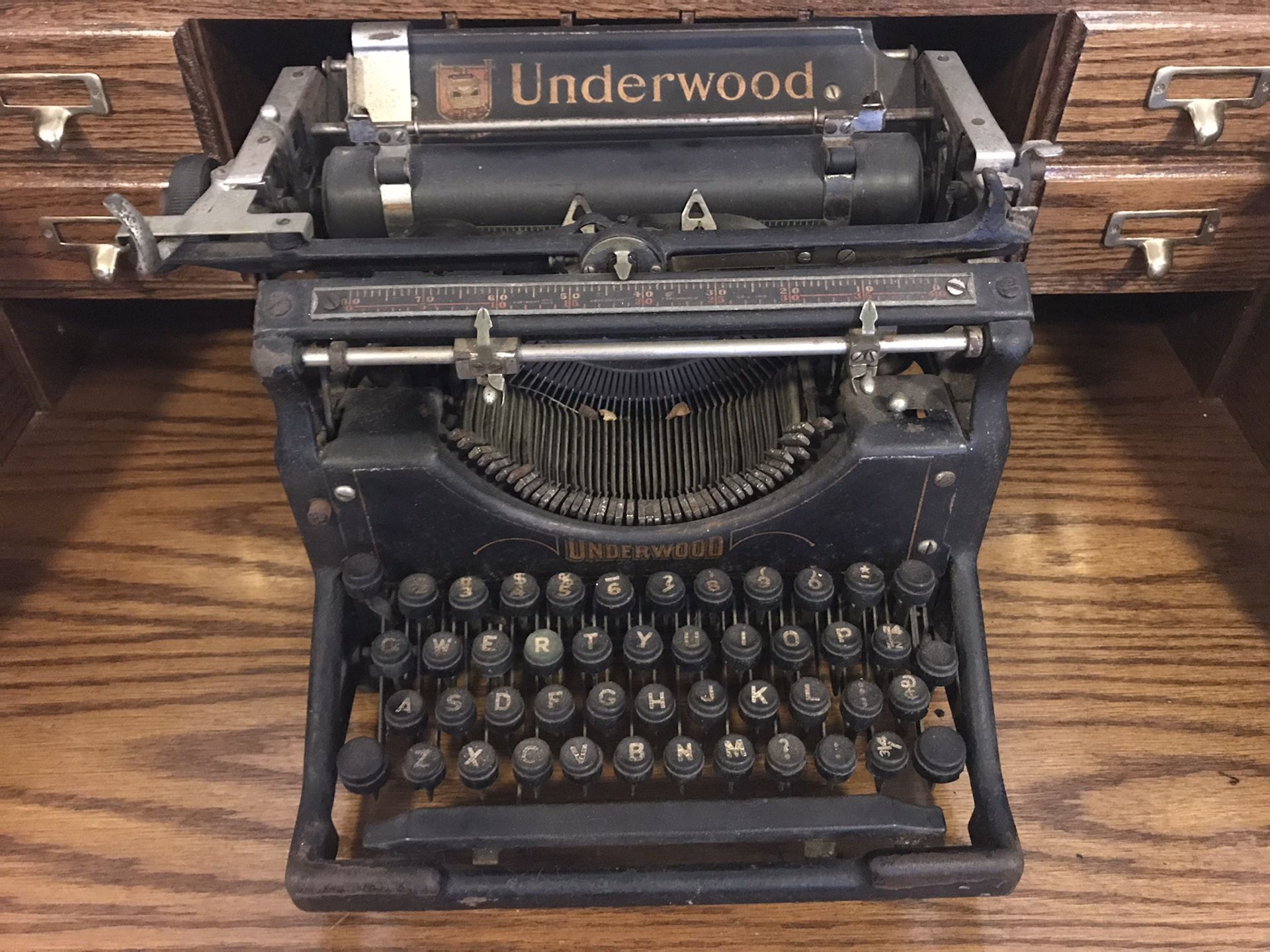 Antique Underwood typewriter
