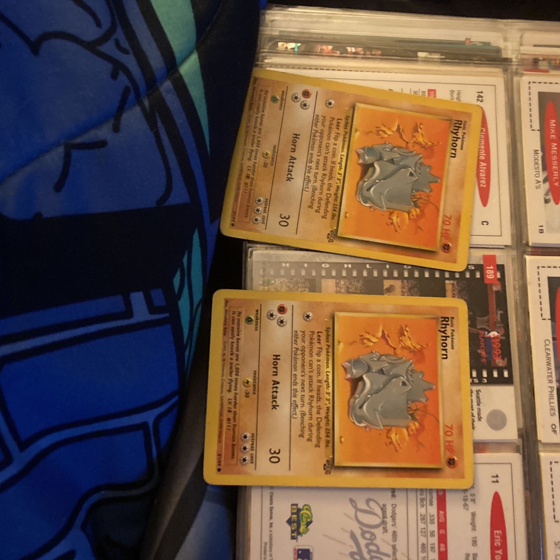 Two Rhyhorn 70 HP Pokémon