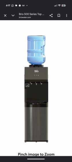 Title: BRIO Black Stainless Top Load Water Cooler - 520 Series