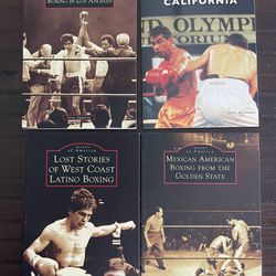 Four Mexican American Boxing Books By Author (and Seller) Gene Aguilera. All 4 Books For A Special Price Of $80! Or $25 Each. 