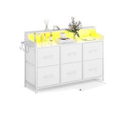 Leadpro Dresser for Bedroom with 6 Drawers