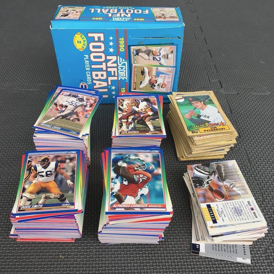 Huge Lot of Vintage Football, Baseball, Hockey, Misc Cards